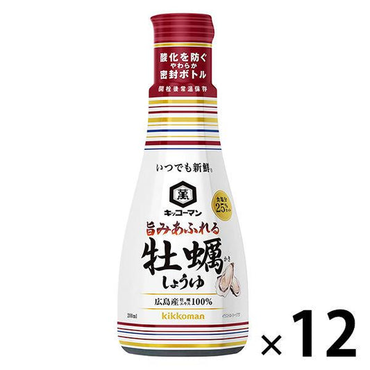 기꼬만 언제라도 신선 맛이 좋다는 느낌 넘치는 굴 간장 200ml 12개