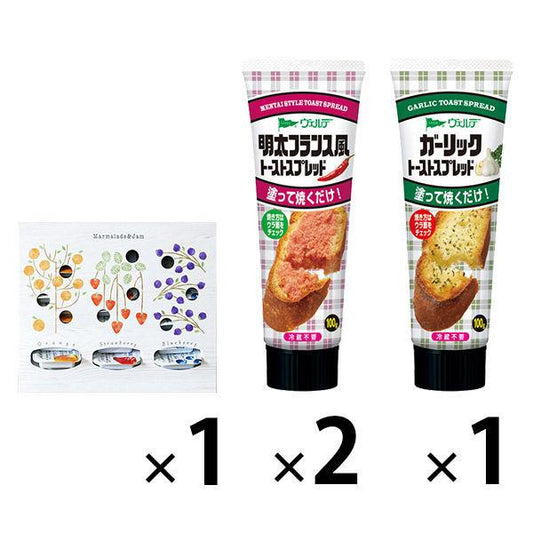 (러 상자 한정)Aohata 55잼 디자인BOX+베르 데 명란젓프랑스풍 토스트 spread2개+마늘 spread1 개세트
