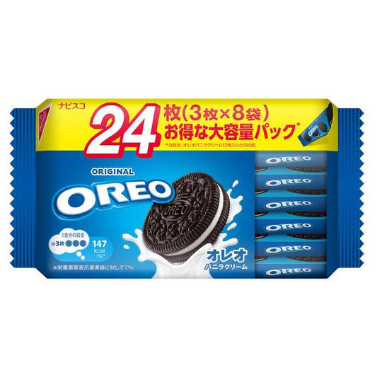 몽 델리의 OREO(오레오)패밀리 팩 바닐라 크림 1봉지 쿠키 비스켓