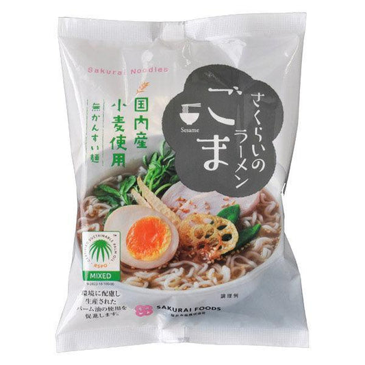 대면 사쿠라 있의 라면 참깨 국내산 밀 사용무인지(든가)지 않겠 들이마셔 면 100g 1봉지사쿠라이 식품 RSPO인증 팜유 사용