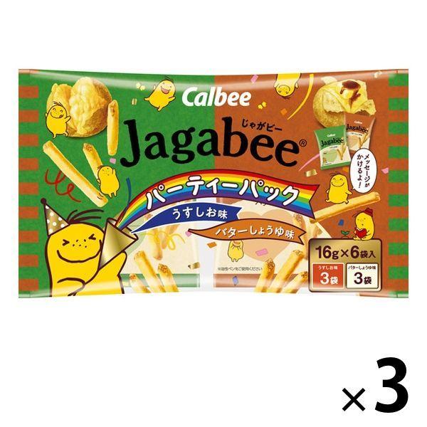 Jagabee파티 팩 96g 3 포 Calbee 포테이토 스낵 스낵 과자 안주