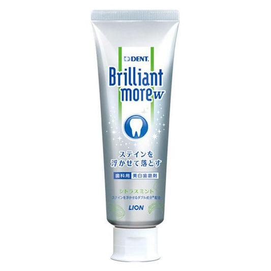 치과의원 취급품 DENT 브릴리언트 모어 W 90g 시트러스 민트 라이온 치약 미백 화이트닌구