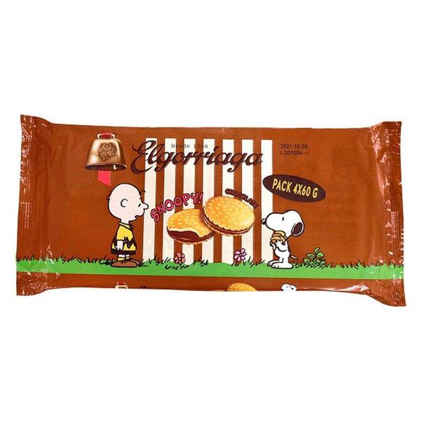 SNOOPY 스누피 크림 샌드 비스켓 초콜릿 백 1개 Wismettacfoods 쿠키 비스켓