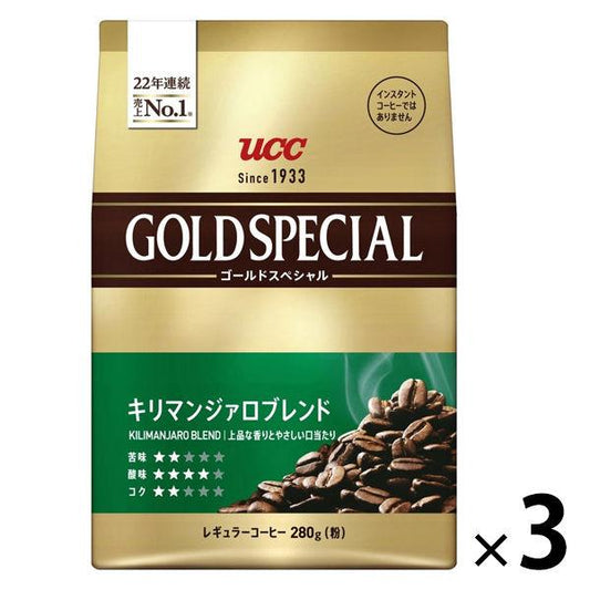 (커피분)UCC우에시마 커피 골드 스페셜 기리만지로부렌도 1세트(330g×3 포)