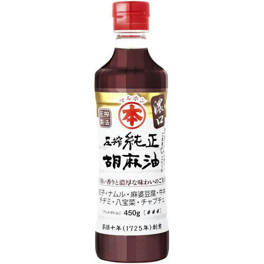 다케모토 유지 말 폰 압착 순정 참기름 짙은 맛 애완동물450g 1개