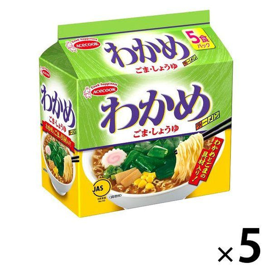 에이스쿡 (대)미역 라면 참깨・간장 5 식팩 5개