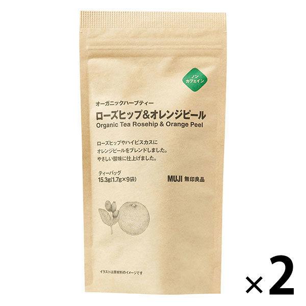 무인 양품 오거닉 허브 티 로즈 힙 amp;오렌지 pea루 15.3g(1.7g×9백) 2 포우량품 계획
