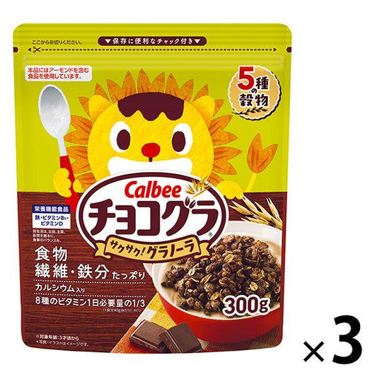 Calbee 초콜릿 그라 300g 3 포 시리얼
