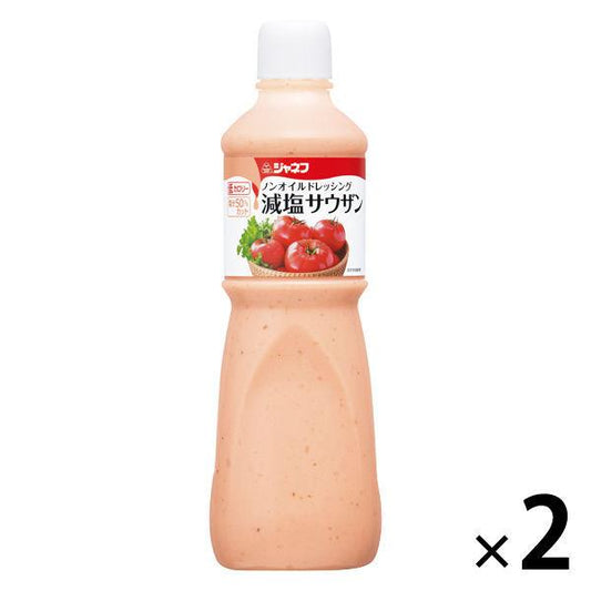 큐피 더네후 논오일 드레싱 저염사우잔1000ml 2개