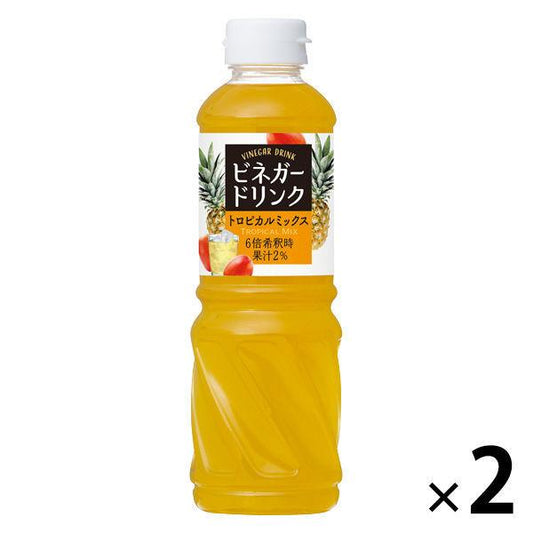 큐피 양조 식초 드링크(트로피컬 믹스)500ml 2개