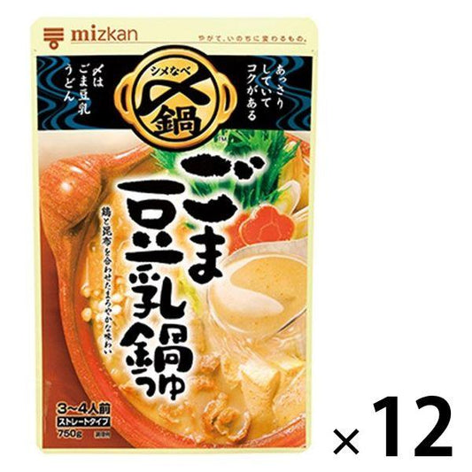 미츠칸〆까지 맛있은 참깨 두유과 조금도 스트레이트 750g 12개