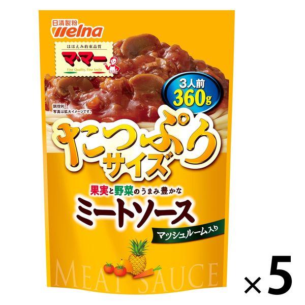 닛신 foods 마마 과실과 야채의 맛난 봐 풍부한 미트 소스 mash 룸 들어감(360g) ×5개