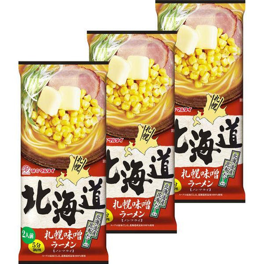 마루타이 홋카이도 삿포로 된장 라면 216g 3개