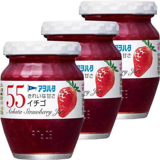 큐피 Aohata55 딸기 잼 150g 1세트(3개)
