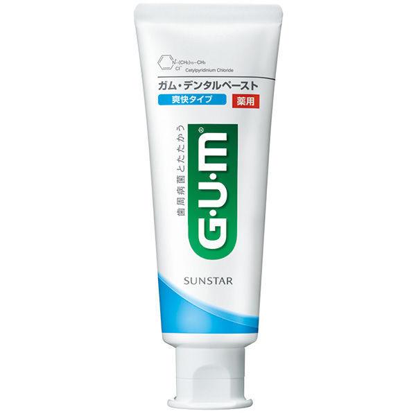 껌 덴탈 Paste 상쾌 타입 120g 썬스타 GUM 치약 원인균을 살균・제거치 주병예방 구취 방지 불소 충치