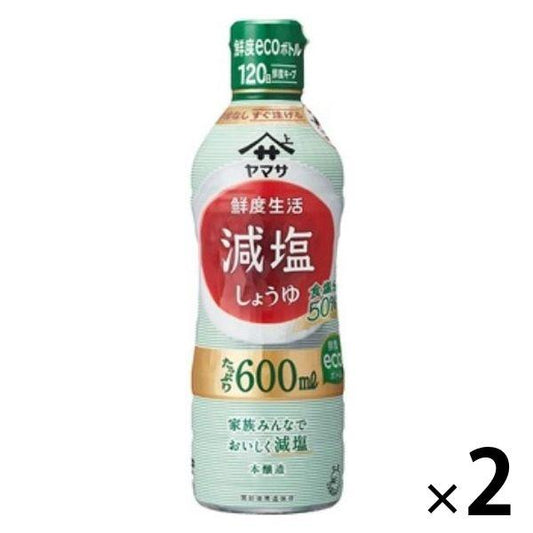 자 마사 신선도 생활 저염 간장 600ml 신선도 보틀 2개