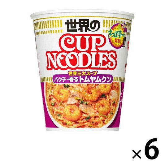 컵 면 컵 누들 똠양꿍 국수 75g 1세트(6식) 닛신식품