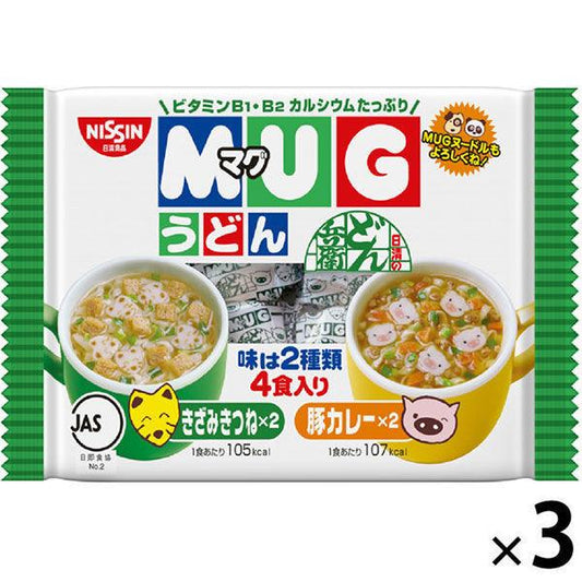 닛신식품 닛신 머그 우동(4개입)×3개