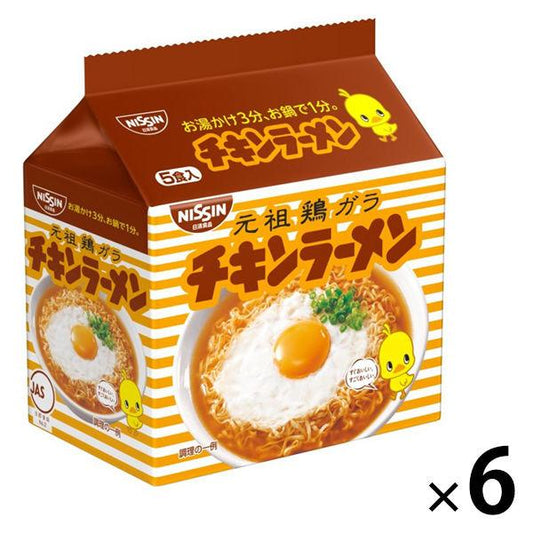 닛신식품 닛신 치킨 라면 1팩(5개입) ×6