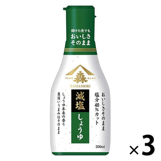 자마모리 맛 그대로 저염 간장 200ml 3개