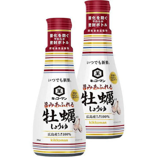 기꼬만 언제라도 신선 맛이 좋다는 느낌 넘치는 굴 간장 200ml 2개