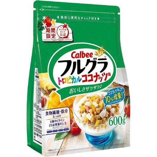 후르츠 그래놀라 트로피컬 코코넛 맛 600g 1봉지 Calbee 시리얼 그라 노라