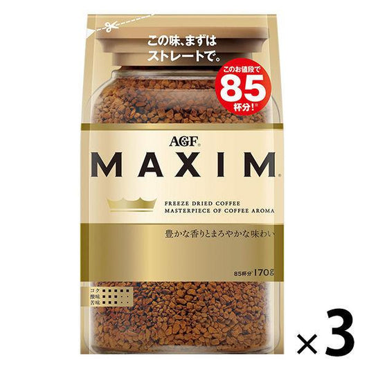 (인스턴트 커피)아지노모토AGF maxim 1세트(170g×3 포)