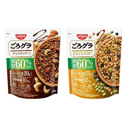 닛신시스코 경 그라 당질60%오프 초콜릿 너츠300g×1봉지 통째로 대두300g×1봉지 어소트 그라 노라 당질 오프