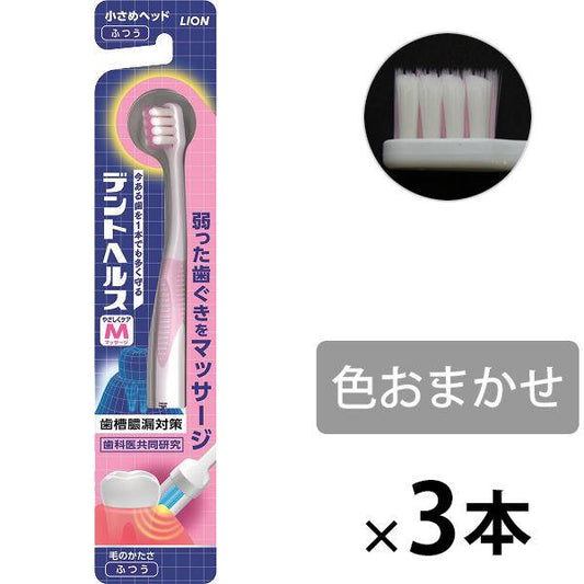 dent 헬스 브러쉬 상냥하게 케어 맛사지 보통 1세트(3개) 치조농루 대책