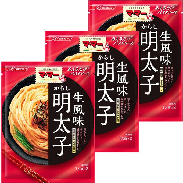 닛신 foods 마마 버무리는 것 뿐(만,만큼) 파스타 소스 겨자 명란젓생 향 〈1남의 앞(18g)×2 포들어감〉 ×3개