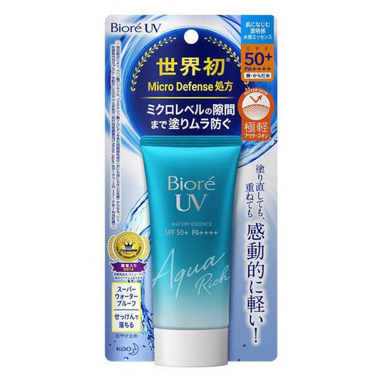 가오 비오레 UV 아쿠아 리치맛 워터 리 에센스 50g SPF 50+・PA++++ 자외선 차단제
