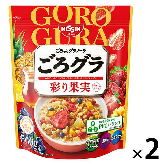 닛신시스코 경 #과 그라 노라 채색 과실 400g 1세트(2 포) 시리얼
