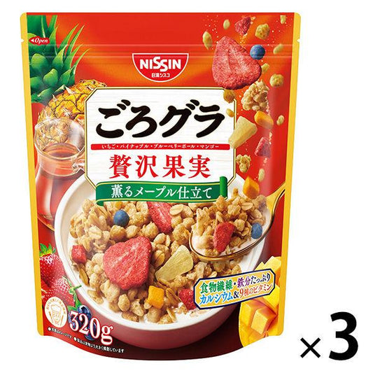 닛신시스코 경 #과 그라 노라 채색 과실 400g 1세트(3 포) 시리얼