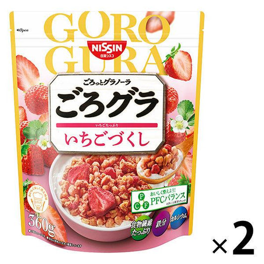 닛신시스코 경 #과 그라 노라 딸기가 생기고 400g 1세트(2 포) 시리얼