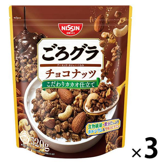 닛신시스코 경 #과 그라 노라 초콜릿 너츠 400g 1세트(3 포)