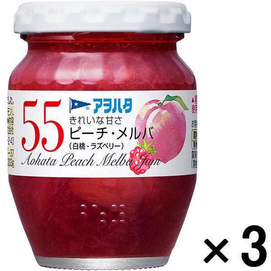 Aohata 55 피치・멜바(백도・라즈베리)150g 3개