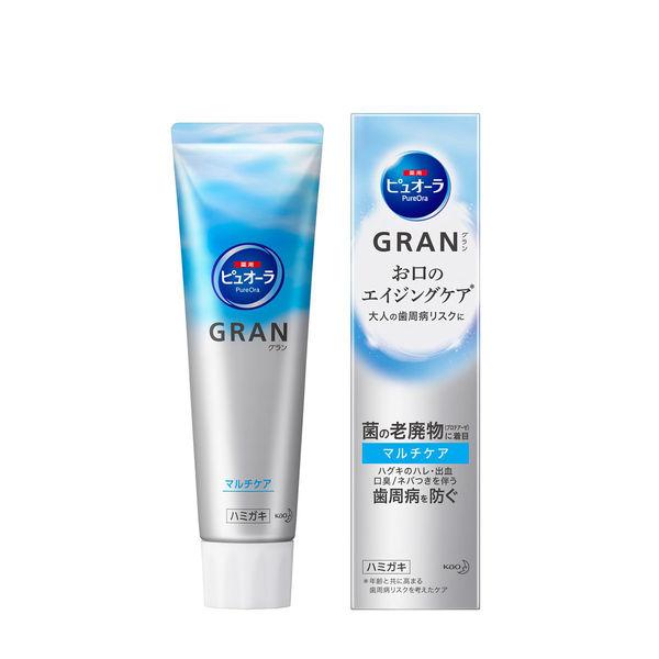 퓨오라 GRAN(그랜드) 멀티 케어 모이스트 클리어 민트의 향기 맛 100g 1개 가오 치약 충치・구취・치주병예방