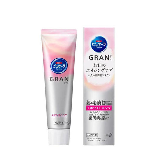 퓨오라 GRAN(그랜드) 화이트닌구 화이트 허벌 민트의 향기 맛 95g 1개 가오 치약 화이트닌구 미백