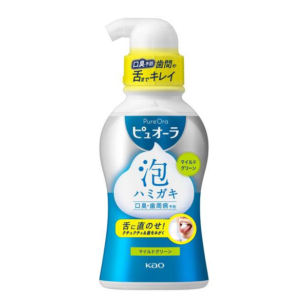 퓨오라 포하미가키 마일드 그린의 향기 맛 190mL 1개 가오 치약 네바부 정화 구취・치주병예방