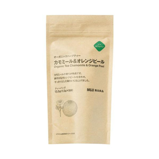 무인 양품 오거닉 허브 티 카모마일 amp;오렌지 pea루 13.5g(1.5g×9백) 우량품 계획