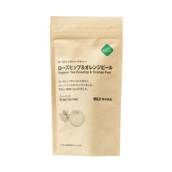 무인 양품 오거닉 허브 티 로즈 힙 amp;오렌지 pea루 15.3g(1.7g×9백) 우량품 계획