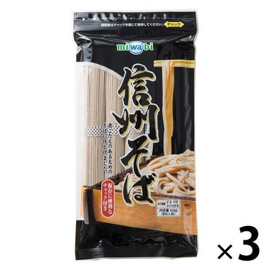 miwabi 신슈우 옆(소바) 400g 1세트(3개)