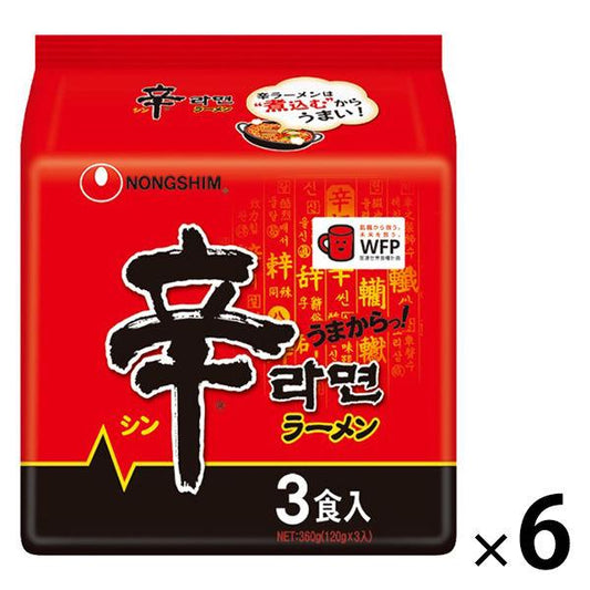 농심신 라면 3 식팩 1세트(6팩:18개입)