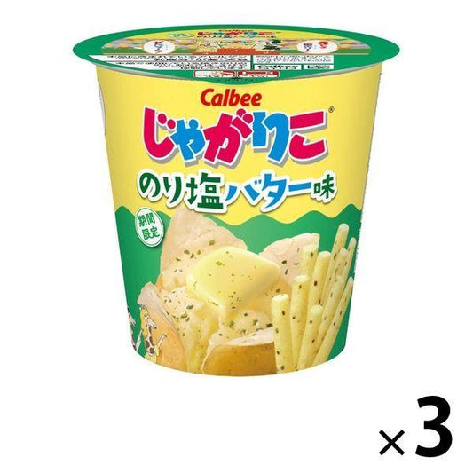 쟈가리코 짭짤한 김 맛 버터 맛 52g 3개 Calbee 스낵 과자 안주