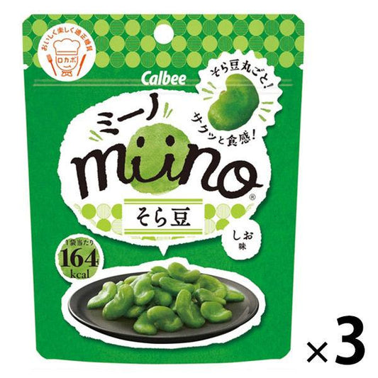 Calbee miino(잠두)누에콩 짭짤한 맛 28g 3 포 스낵 과자 안주