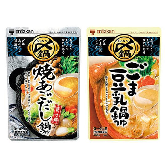 (이득 세트)미츠칸〆까지 맛있은 참깨 두유과 조금도+소날치 육수과 조금도 스트레이트 750g 2 포세트 (집 밥 응원)