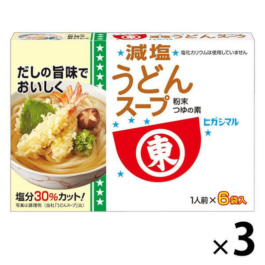 히가시마루간장 저염 우동 스프 48g(8g×6 포) 3개