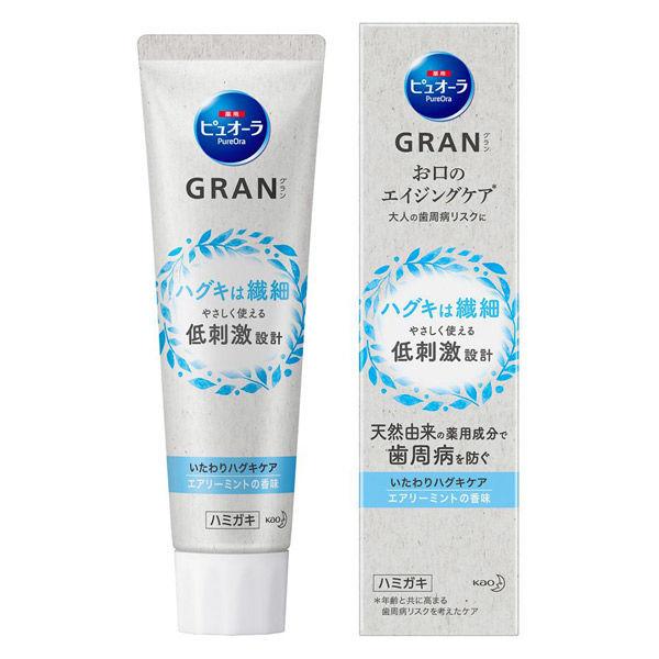 약용퓨오라 GRAN 윌로 하구기 케어  에어 리 민트 90g 가오 치약 충치・구취・치고기 염예방