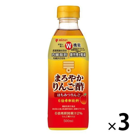 미츠칸 둥글 사과 식초 벌꿀 사과 500ml 3개