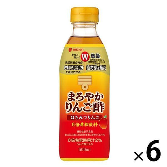 미츠칸 둥글 사과 식초 벌꿀 사과 500ml 6개